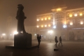 Foggy evening in Novi Sad